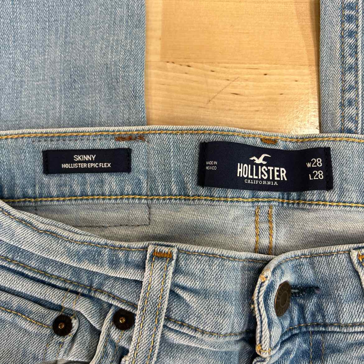Hollister Size 28 Blue Denim Preloved Jeans