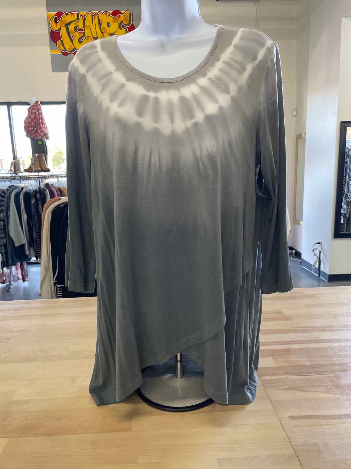 Style & Co. Size S Gray Long Sleeve