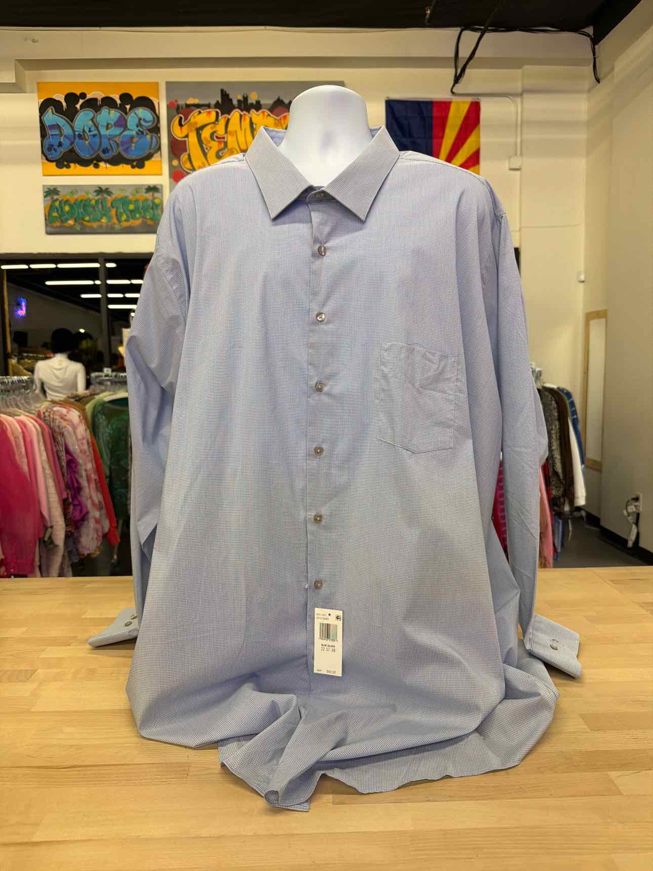 Van Heusen Men's Big & Tall Classic/Regular-Fit Stain Shield Performance Stretch