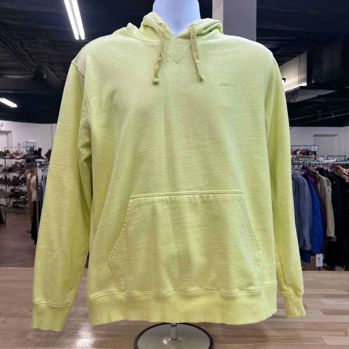 RVCA Size M Yellow Preloved MENS Sweatshirt