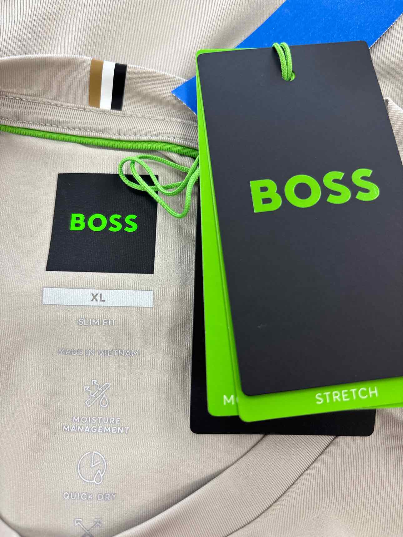 Boss by Hugo Boss Size XL Active Stretch-jersey Slim-fit T-shirt