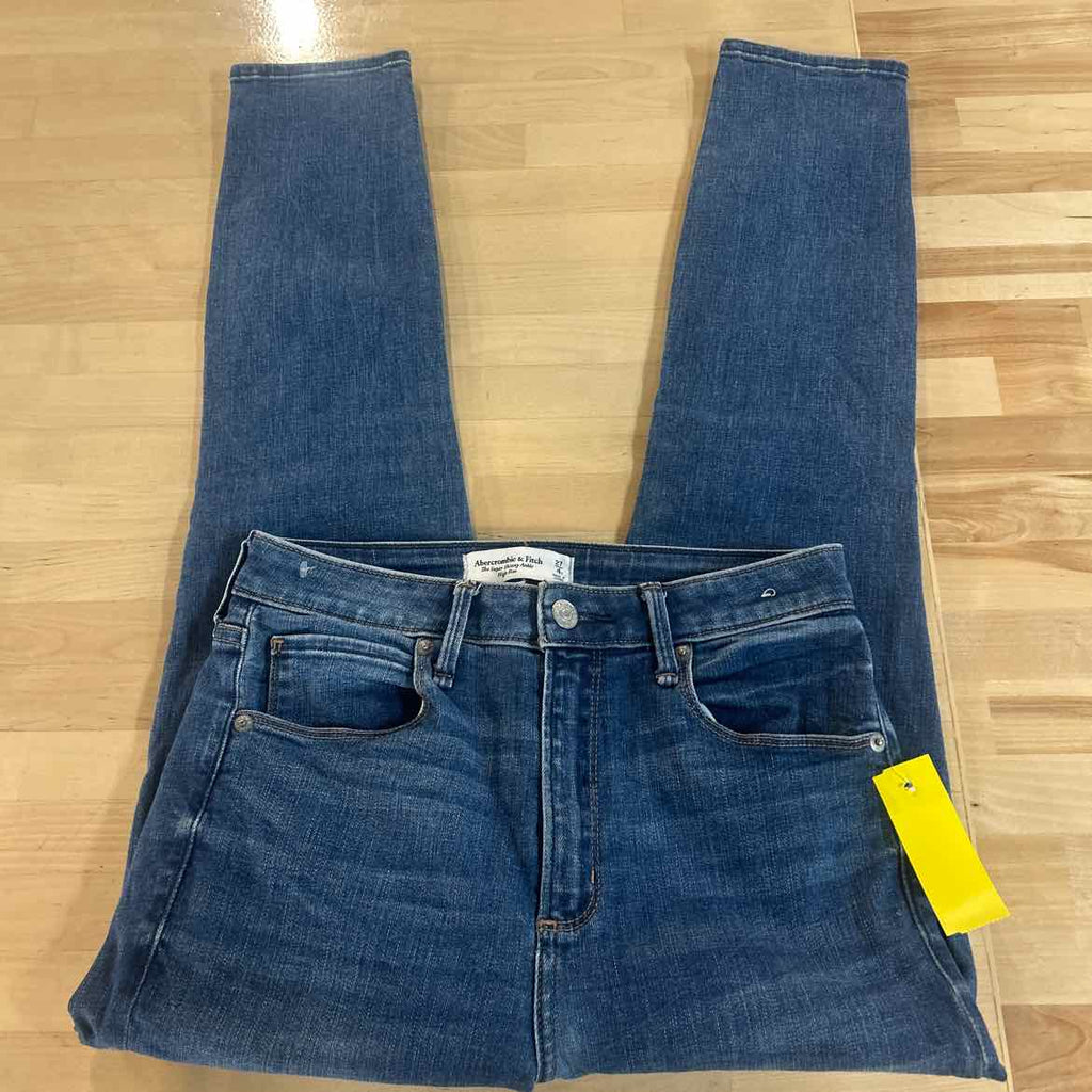 Abercrombie & Fitch Size 27 / 4 Blue Denim Preloved Jeans