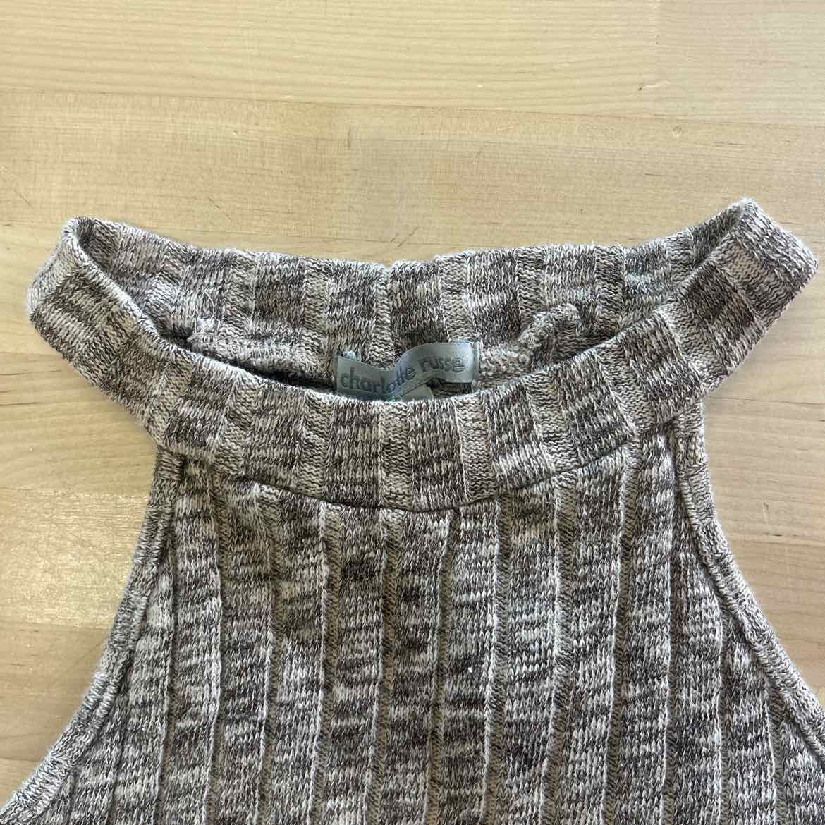 Charlotte Russe Size S Beige Preloved Halter