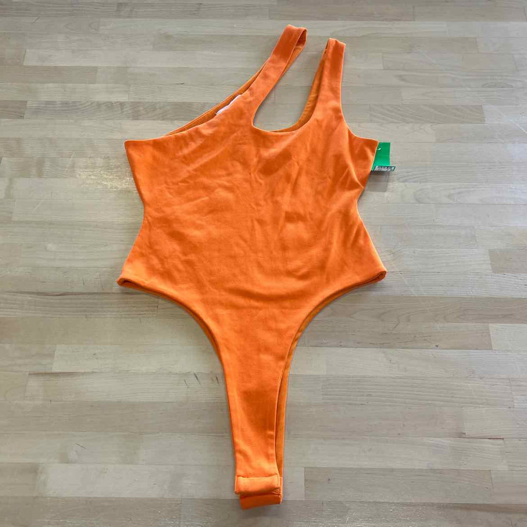 Grey Lab Size S Orange Preloved Bodysuit