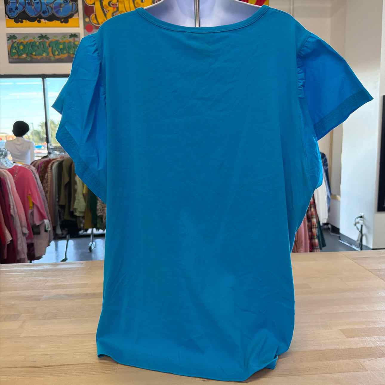 Calvin Klein Size 2X Blue New Blouse SS