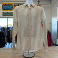 Michael Kors Size L Beige New MENS Button Down Shirt