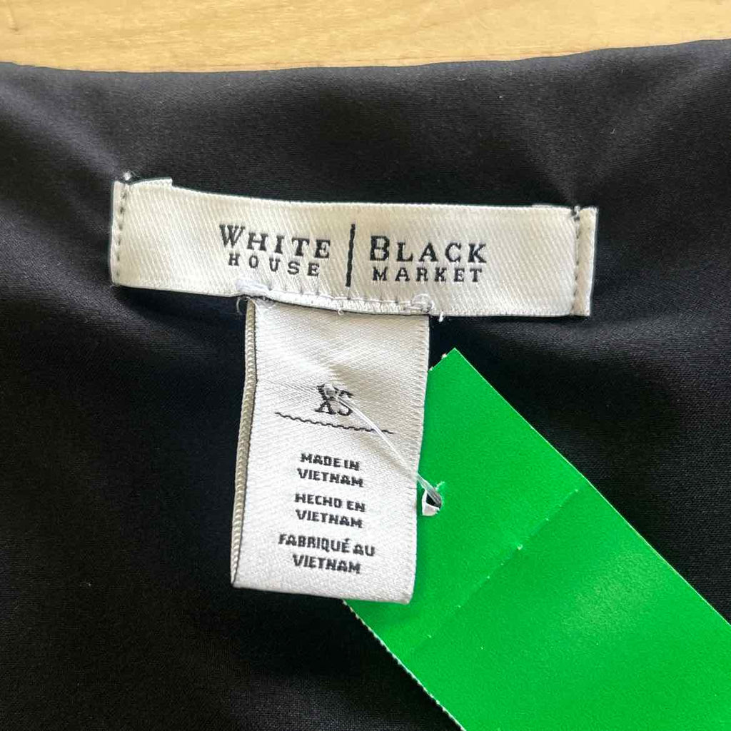 White House Black Market Size XS Black Preloved Sleeveless