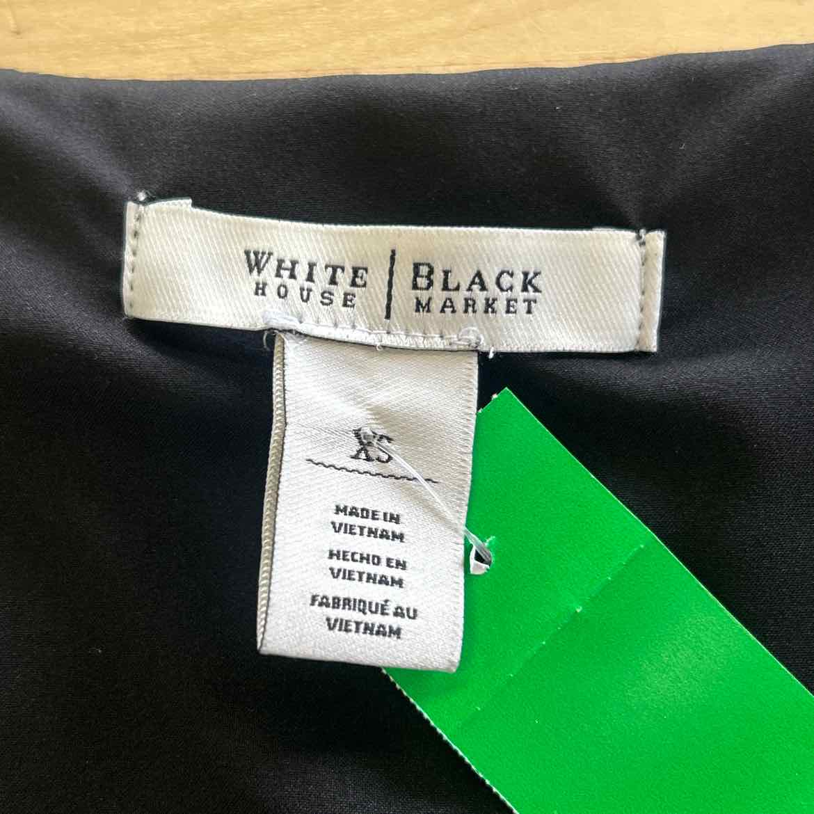 White House Black Market Size XS Black Preloved Sleeveless
