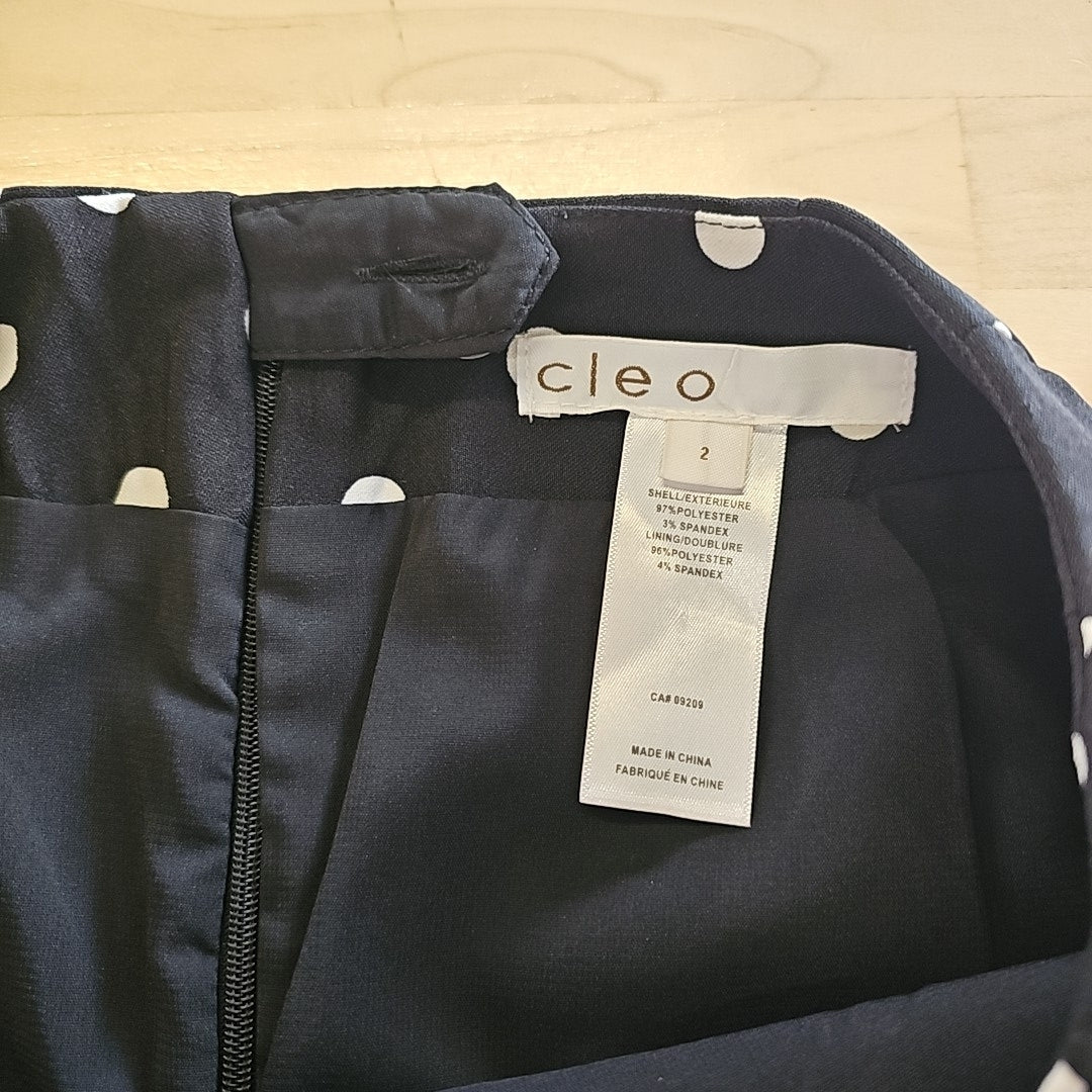 Cleo Size 2 Black New Skirt