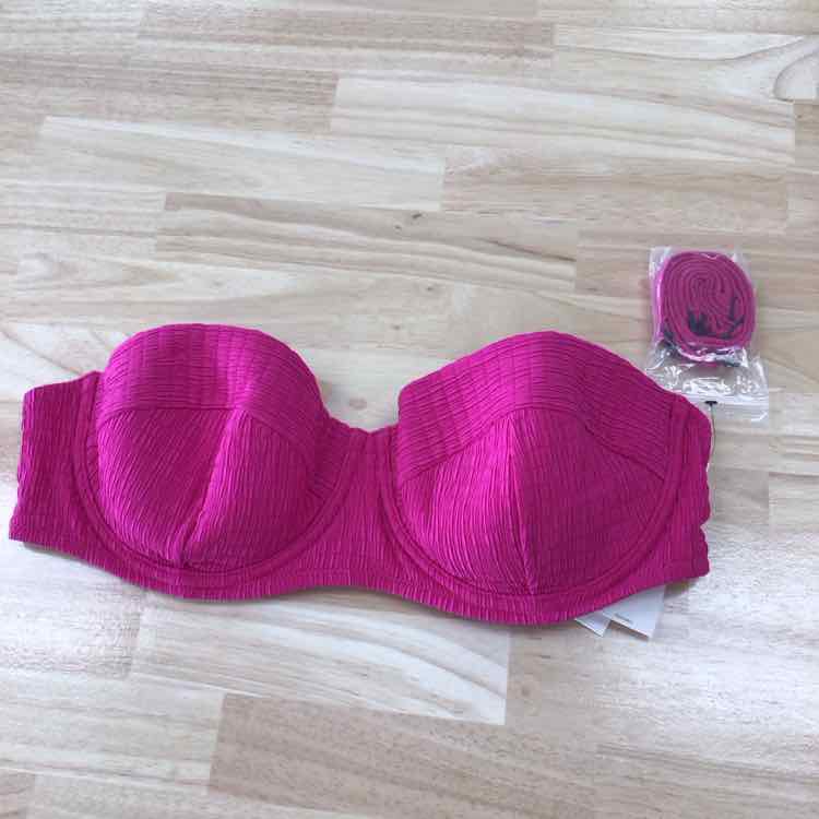 DKNY Size XXL Textured Molded Balconette Bikini Top