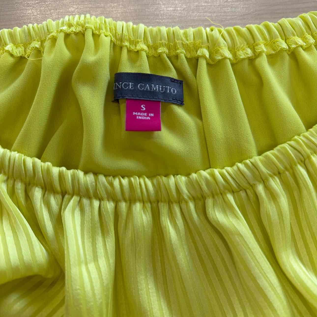 Vince Camuto Size S Yellow Blouse