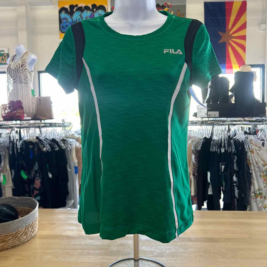 Fila Size M Green Preloved Athletic Tee