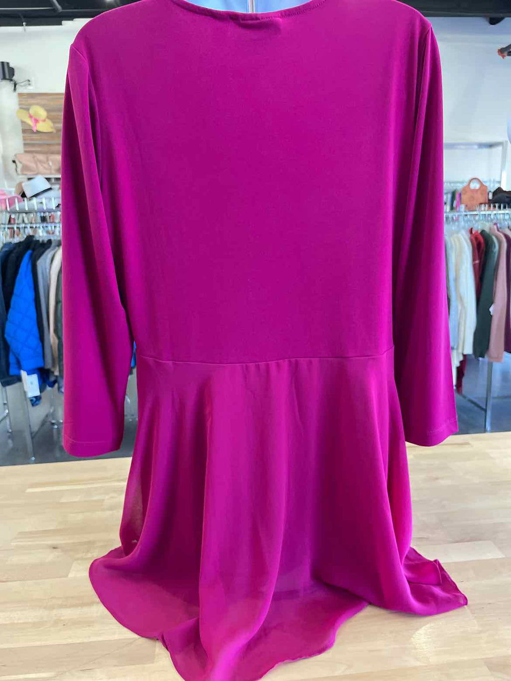 Susan Graver Size S Pink Long Sleeve