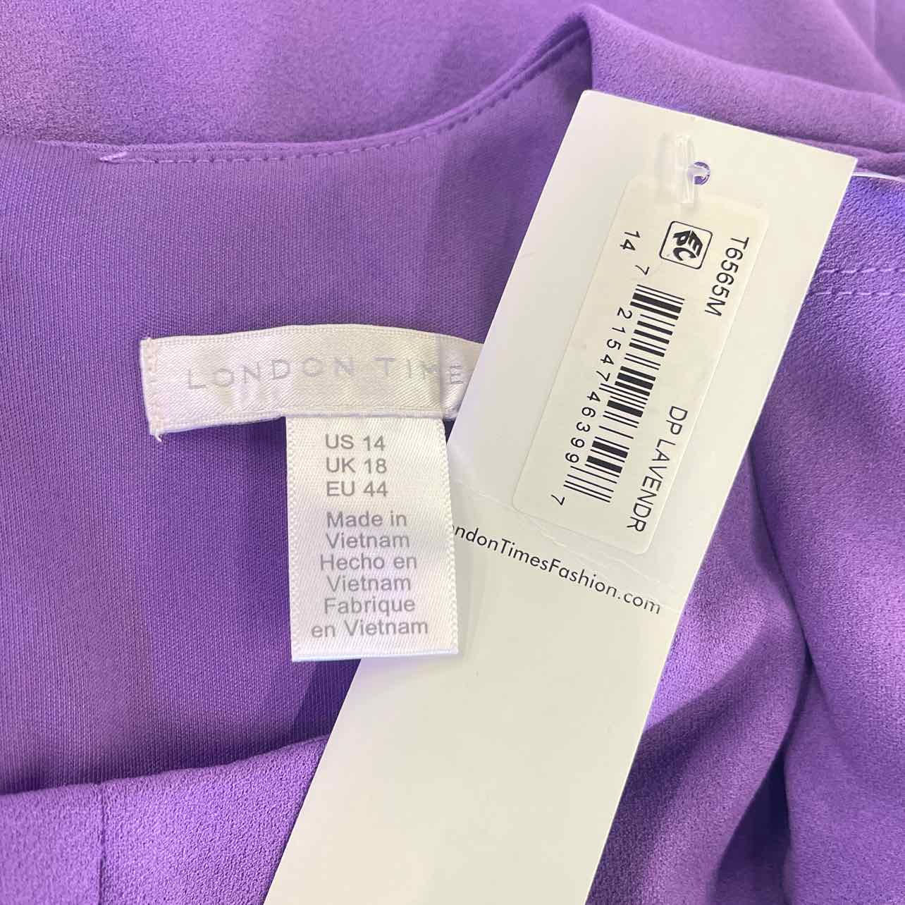 London Times Size 14 Purple New Dress