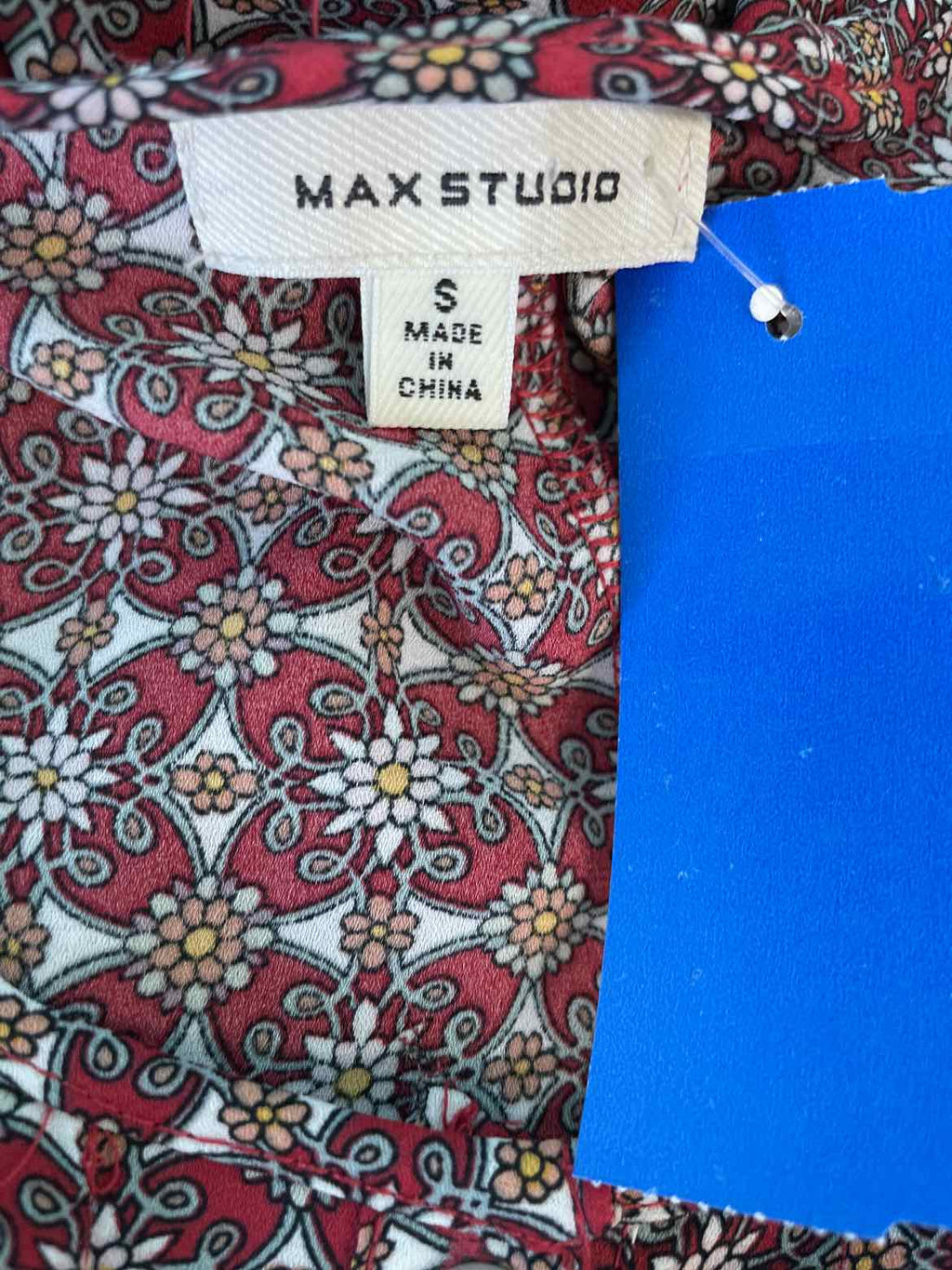 Max Studio Size S maroon print Sleeveless