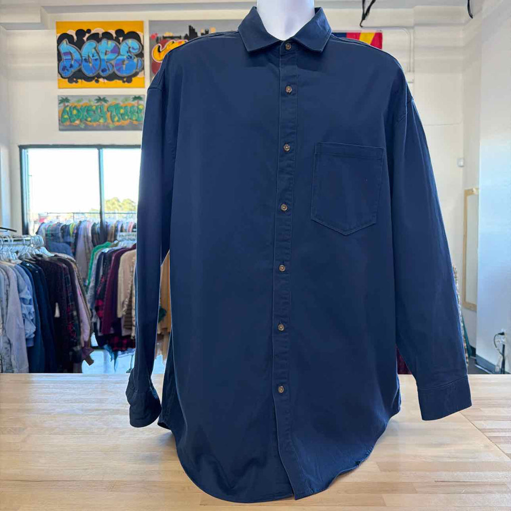 Mode Of One Size XL Blue New MENS Long Sleeve Shirt