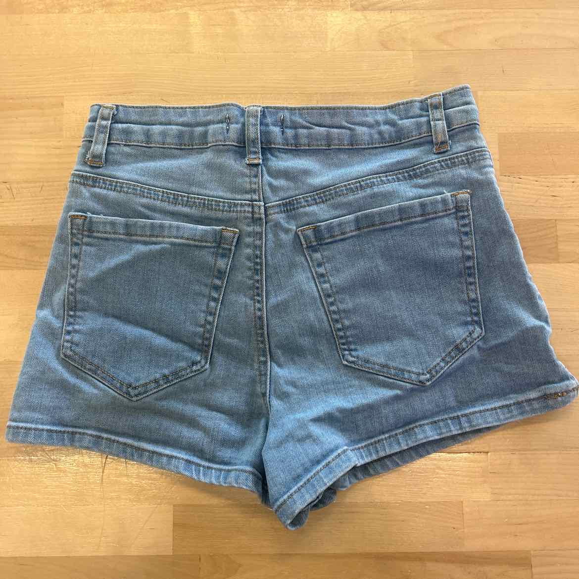 Forever 21 Women Size 24 Blue Denim Preloved Shorts