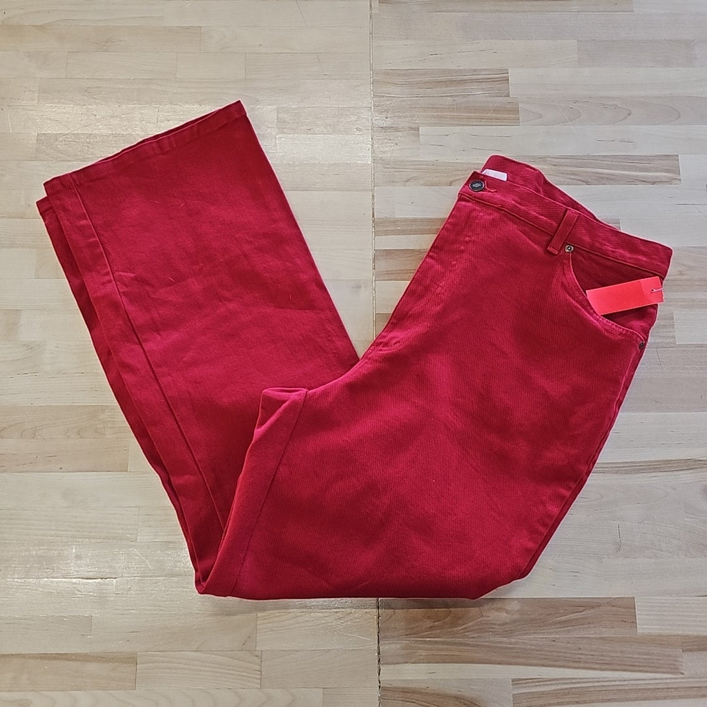 jeanology Size 20W Red Denim Preloved Jeans