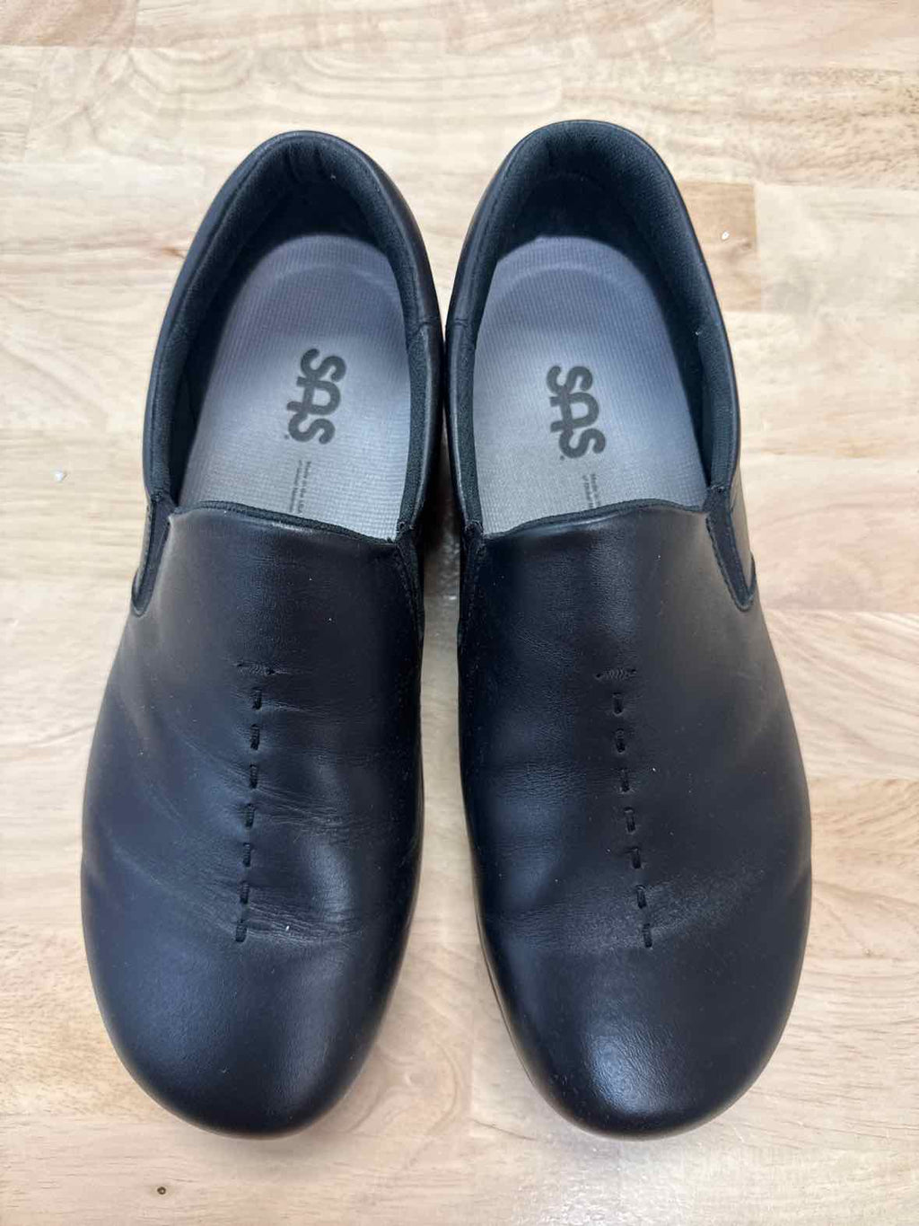 SAS Viva Size 8.5 WW Black Leather NWOT Slip On