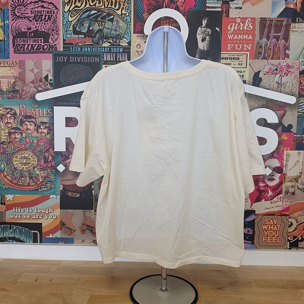 Rip Curl Size XL Wave Gliders Cropped T-Shirt - California Bone