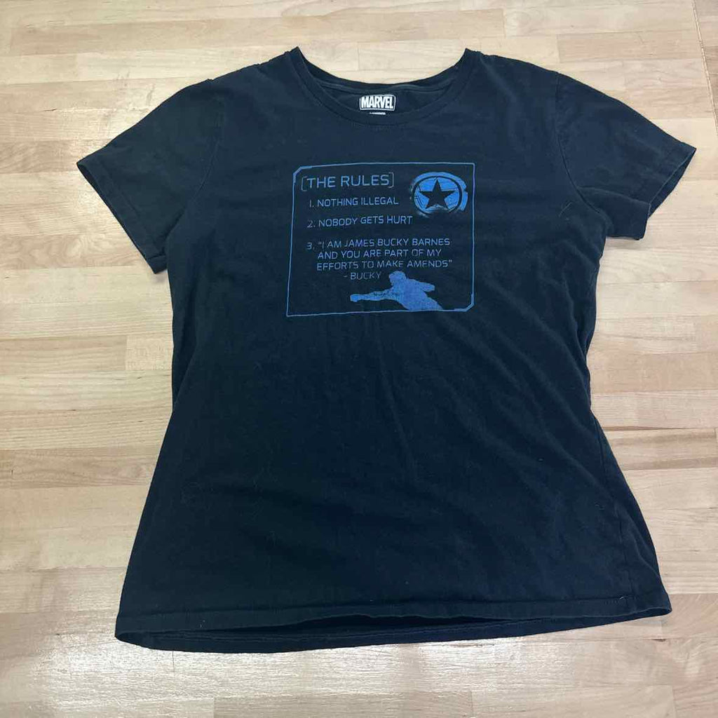 Marvel Size M Black T-shirt