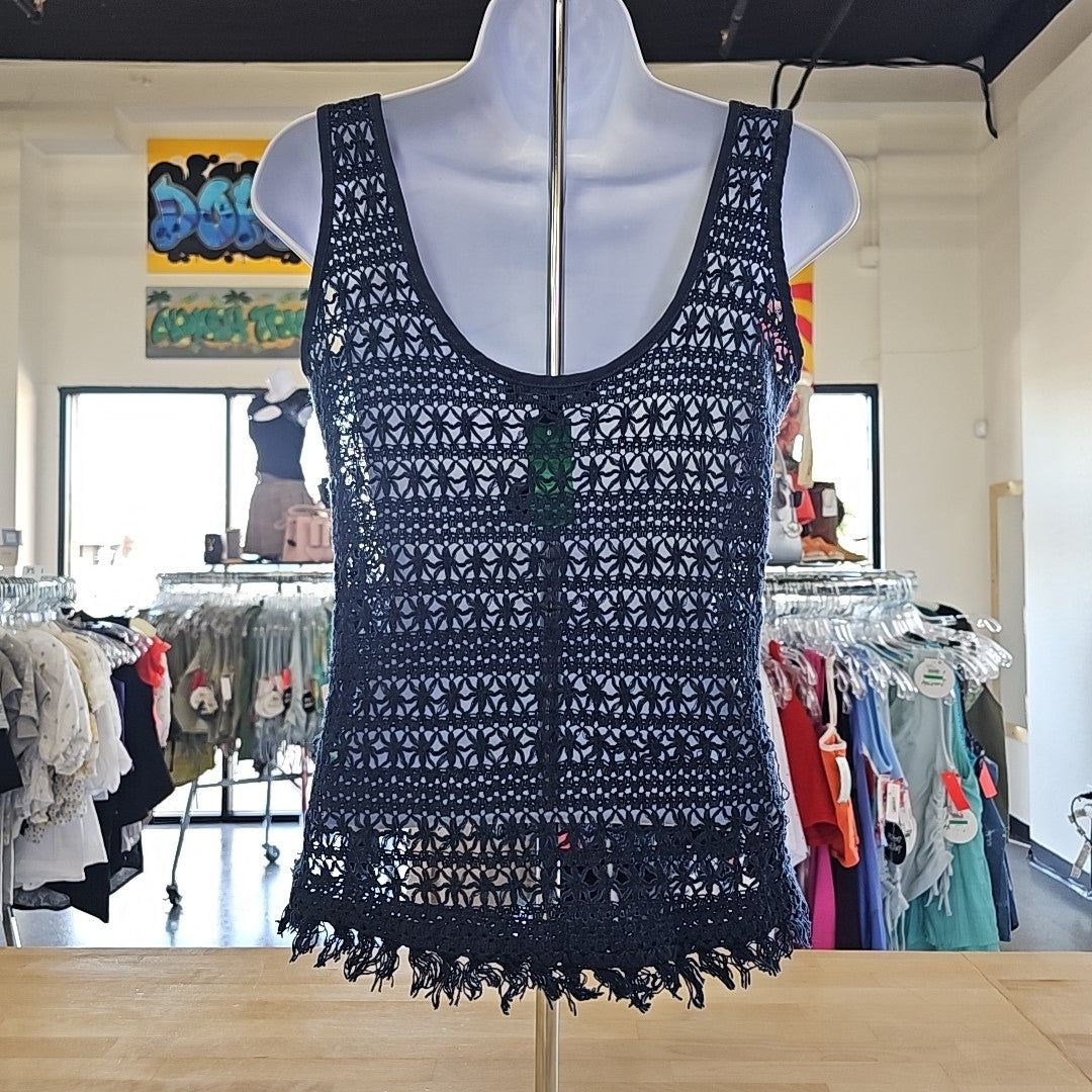 Sanctuary Size XS Blue Knit Preloved Tank