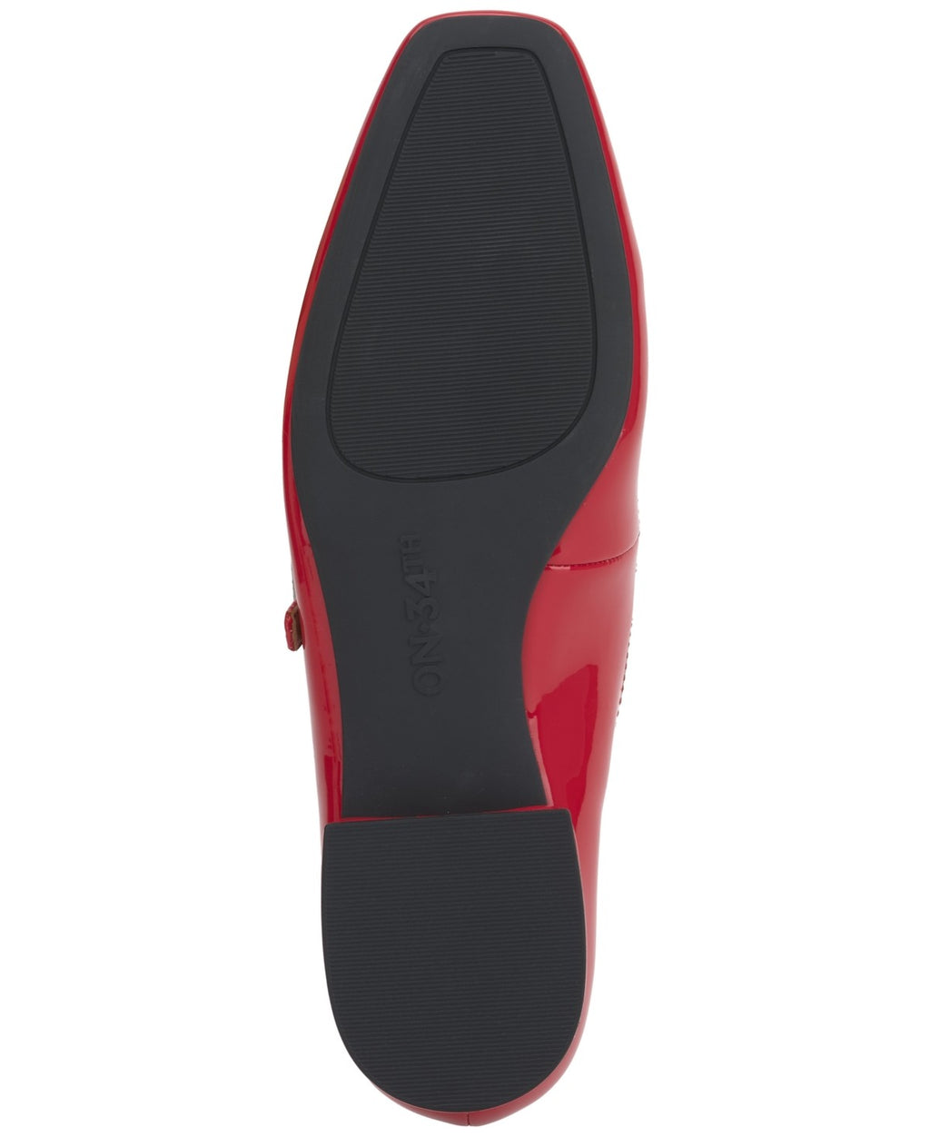 On 34th Womens Saadet Rhinestone-Buck Red Patent 8.5M