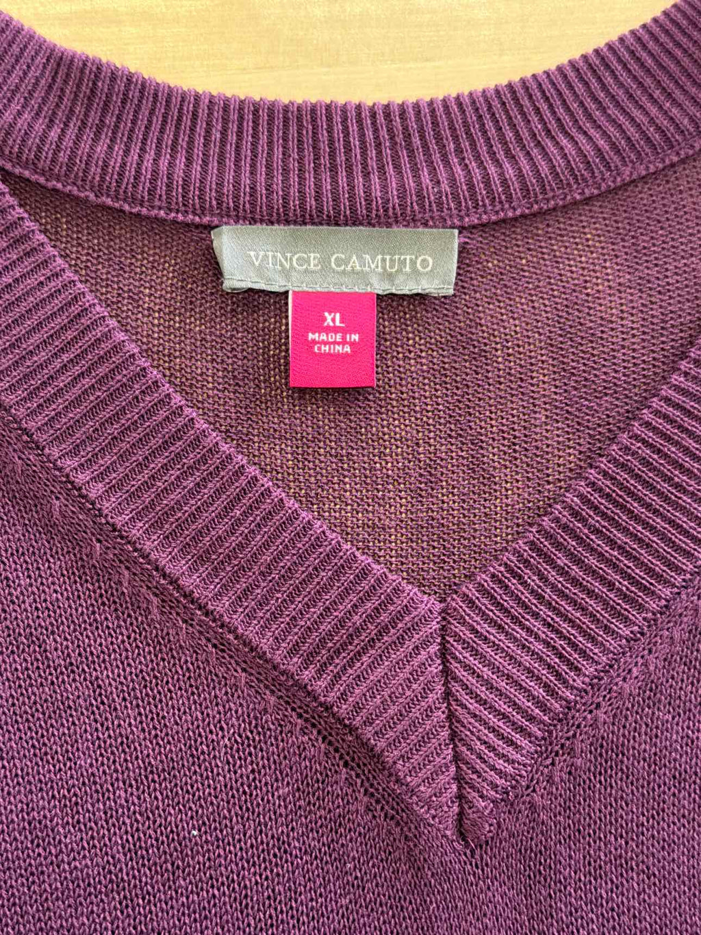 Vince Camuto Size XL Purple Sweater