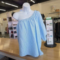 Loft Size S Blue/White Preloved Blouse SS