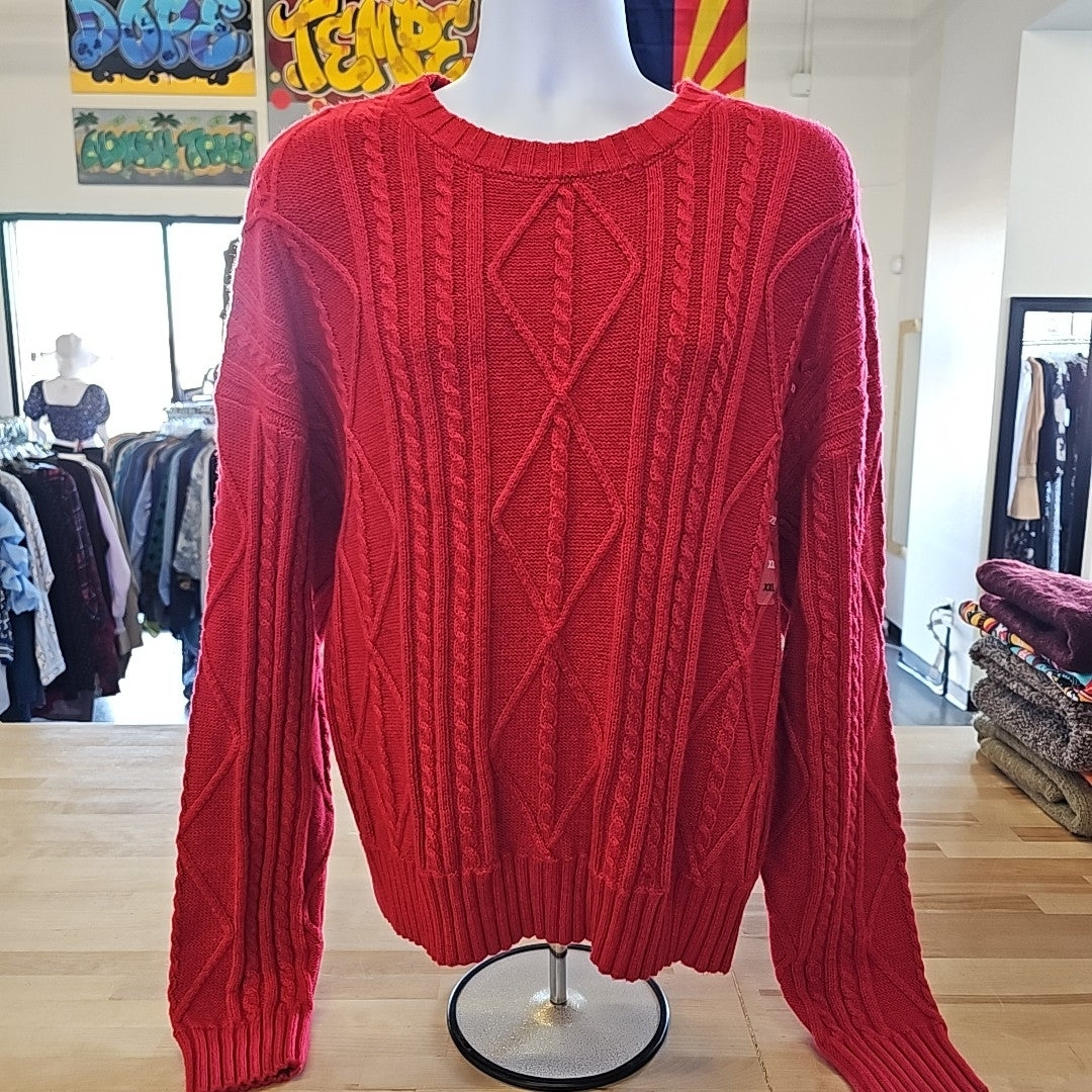 Cotton on Men's Cable Knit Crew Sweater