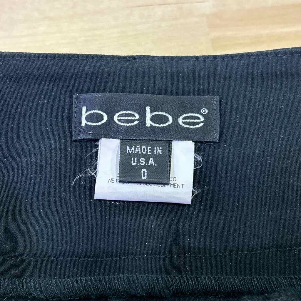 Bebe Size 0 Black Preloved Skirt