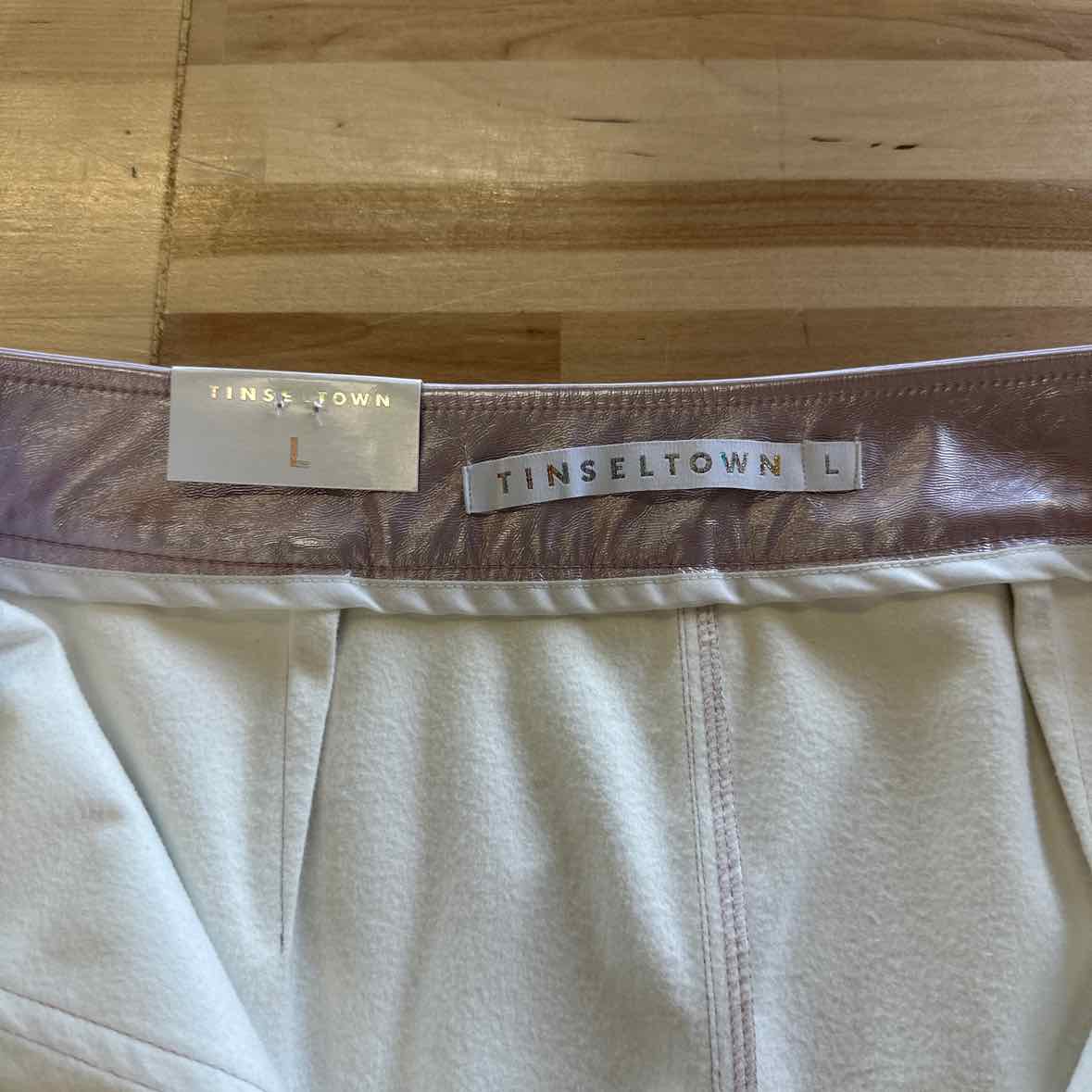 TINSELTOWN Size L Pink Skirt