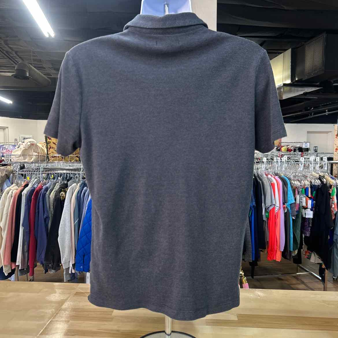 Banana Republic Size L Gray Preloved MENS Polo