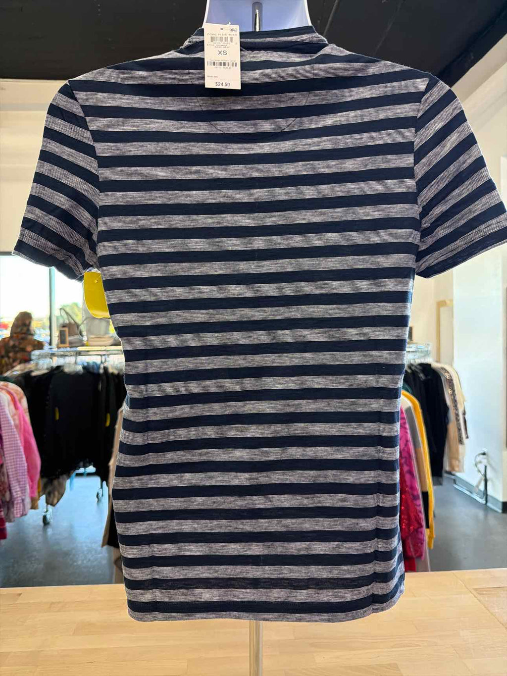 INC Size XS Navy MENS Short Sleeve Shirt