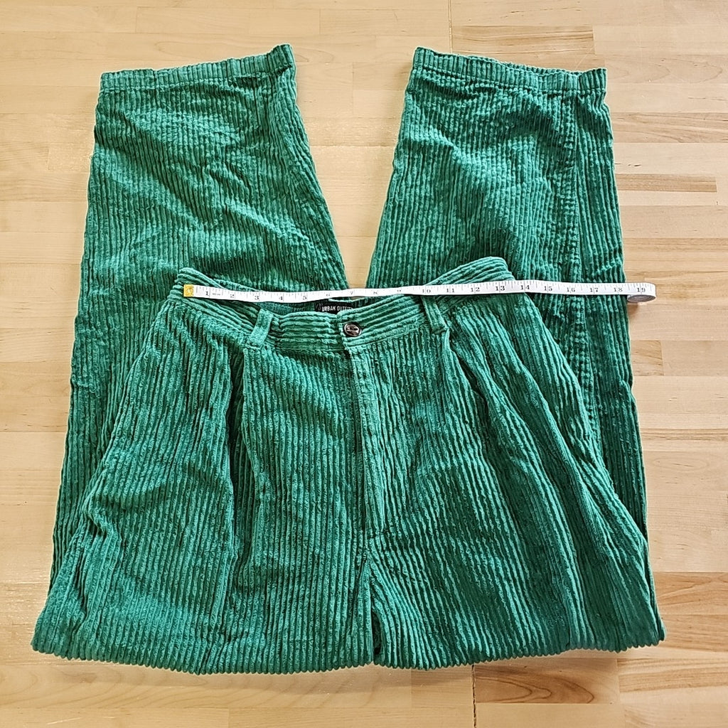 Urban Outfitters Size M Green Corduroy Preloved Pants