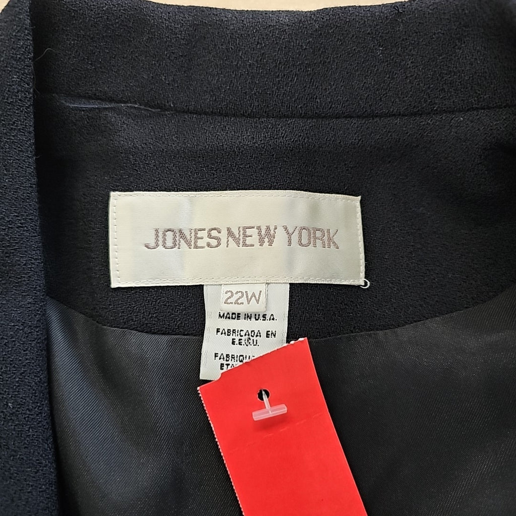 Jones New York Size 22W Black Preloved Blazer