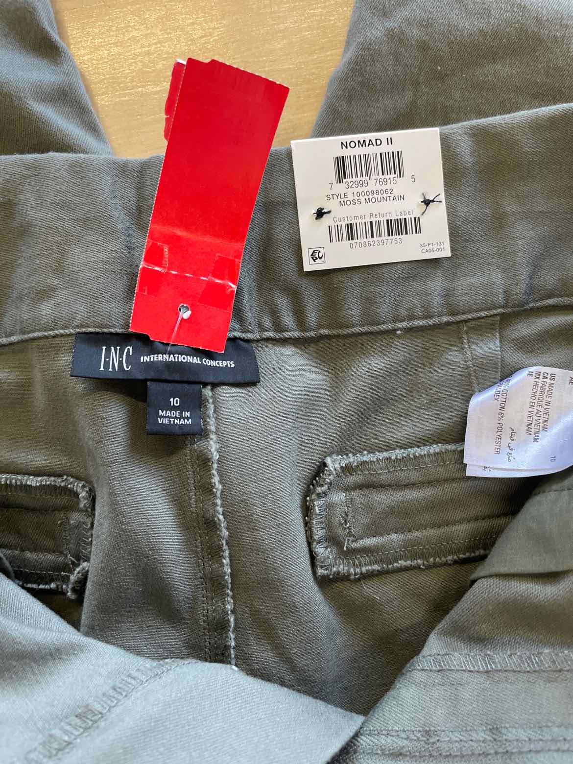 INC Size 10 Green Jeans