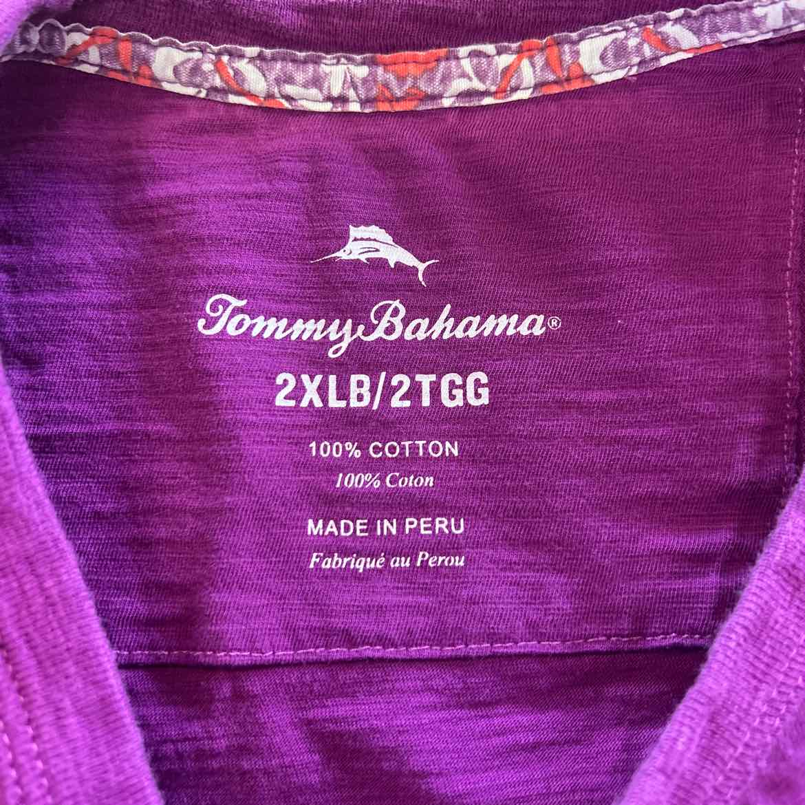 Tommy Bahama Size 2XL Purple Preloved MENS T-shirt