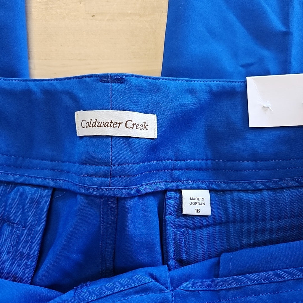 Coldwater Creek Size 16 Blue New Pants