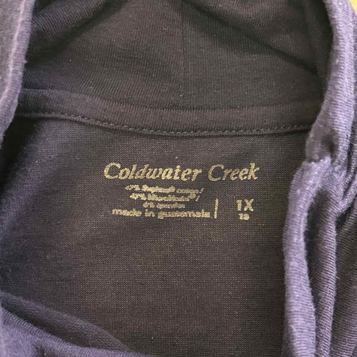 Coldwater Creek Size 1X Purple Turtleneck