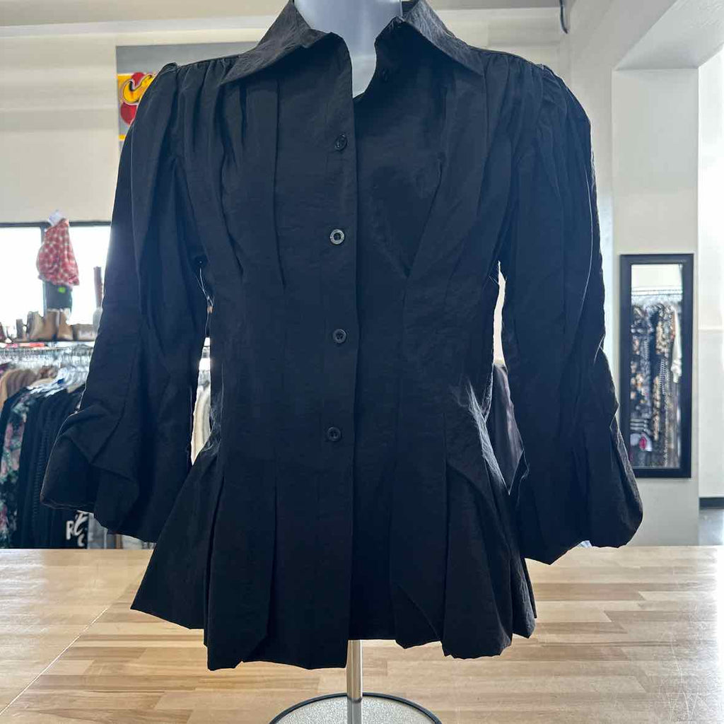Nilika Size S Black Blouse