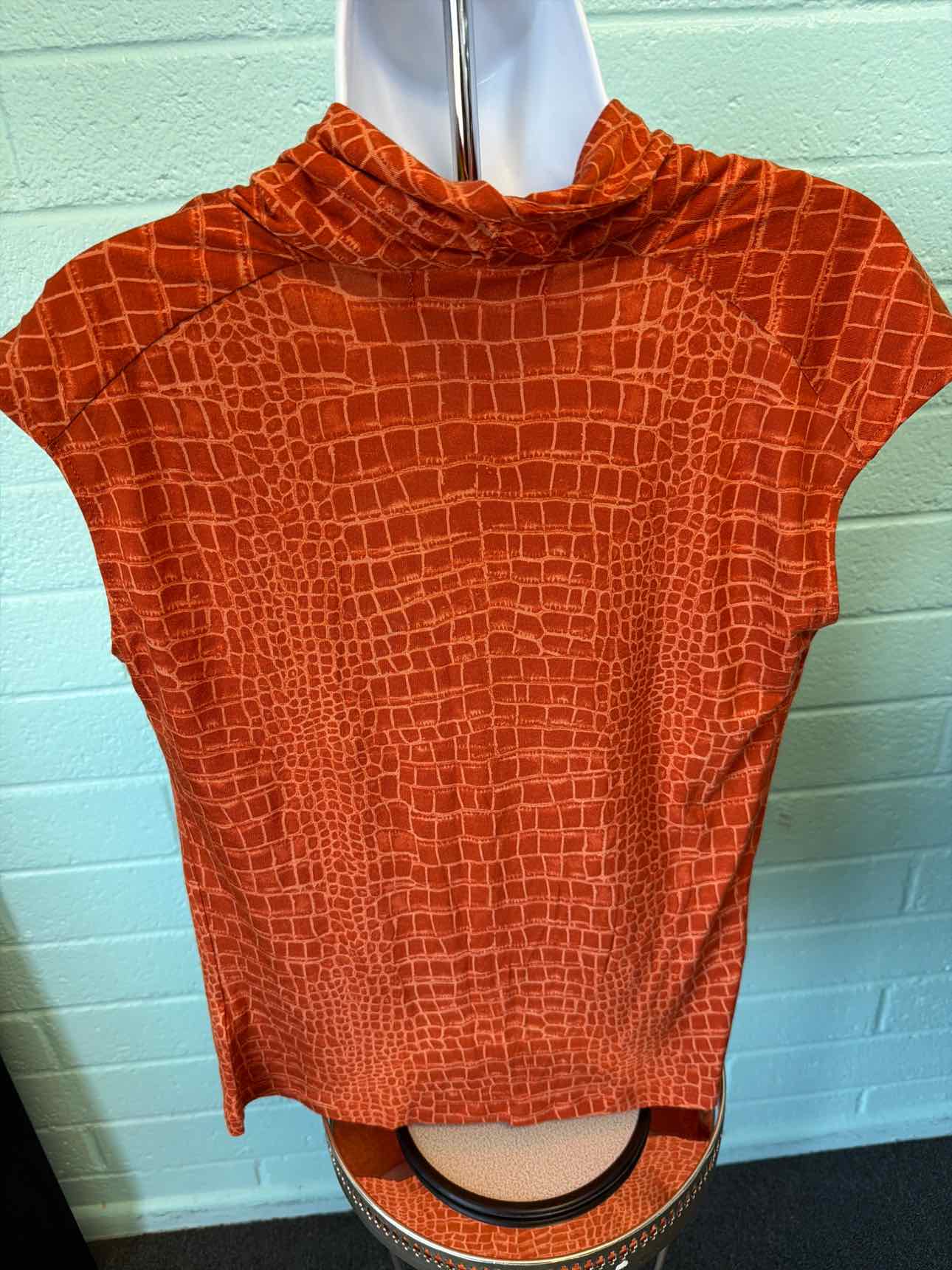 Michael Kors Size M Orange animal print Blouse