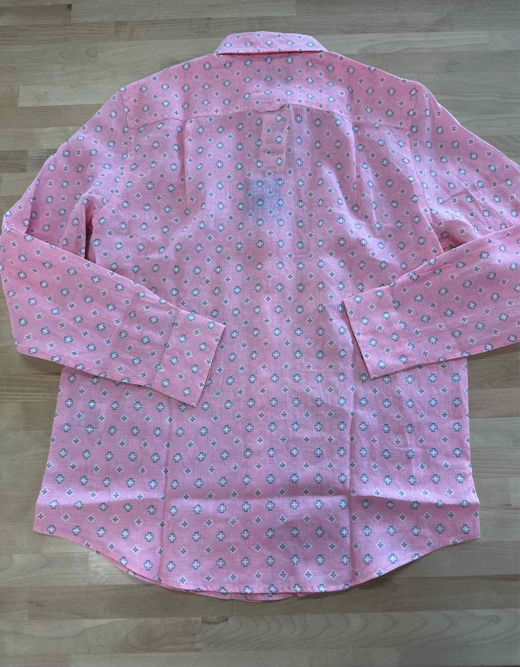 Club Room Men's Quincy Medallion-Print Linen Shirt