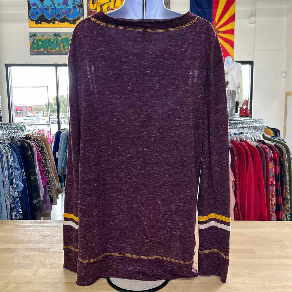 Campus Heritage Size XXL Burgundy Preloved Sweatshirt