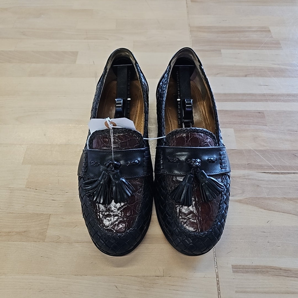 Zelli Size 10 Black/Brown Loafers