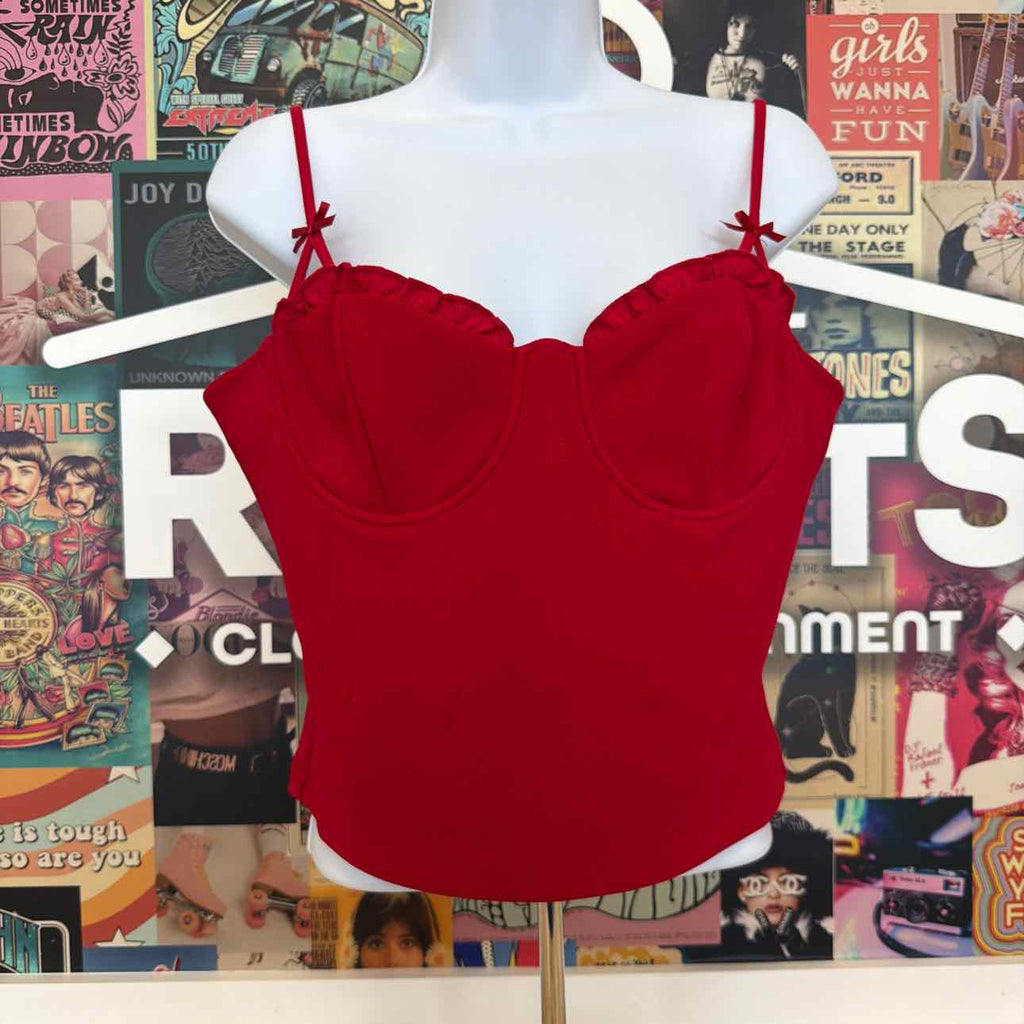 astr Size L Adana Sweetheart-Neck Top