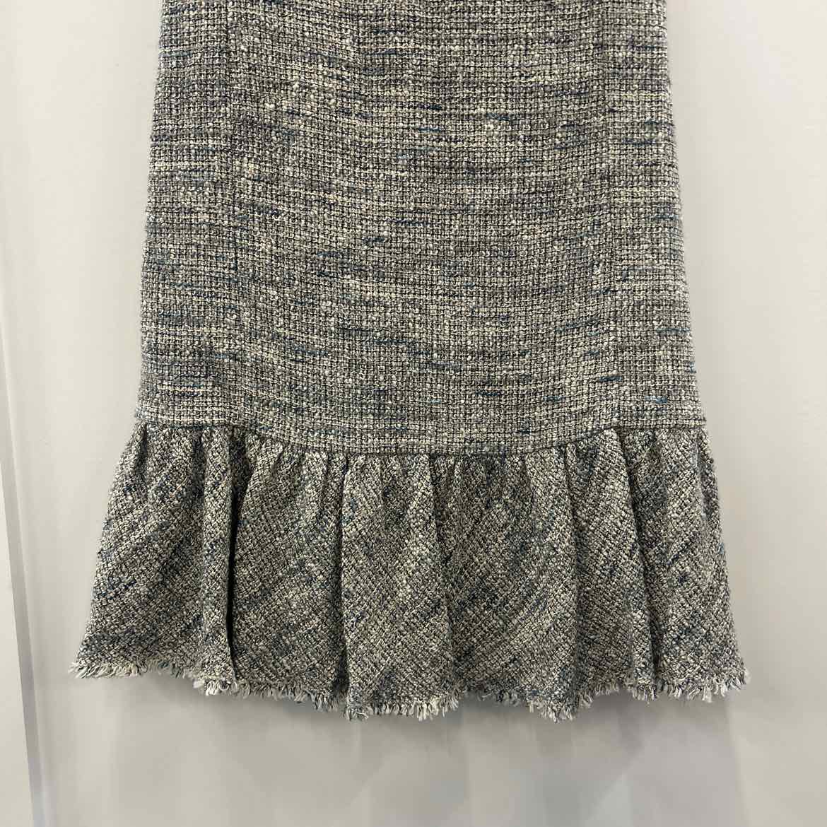 Rebecca Taylor Size 2 Gray Tweed Sleeveless V-Neck Dress