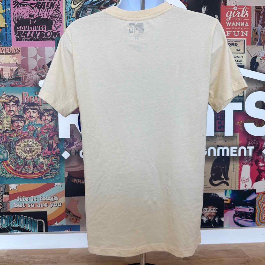 MTV Size XS Leopard Mtv Graphic Print T-Shirt - Beige