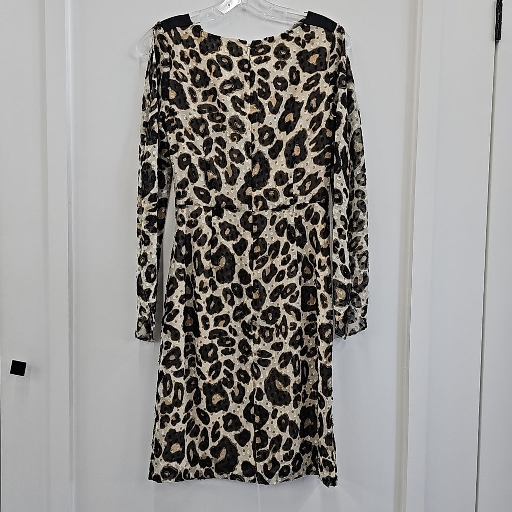 Antonio Melani Size 0 Beige/Black Sequined Dress