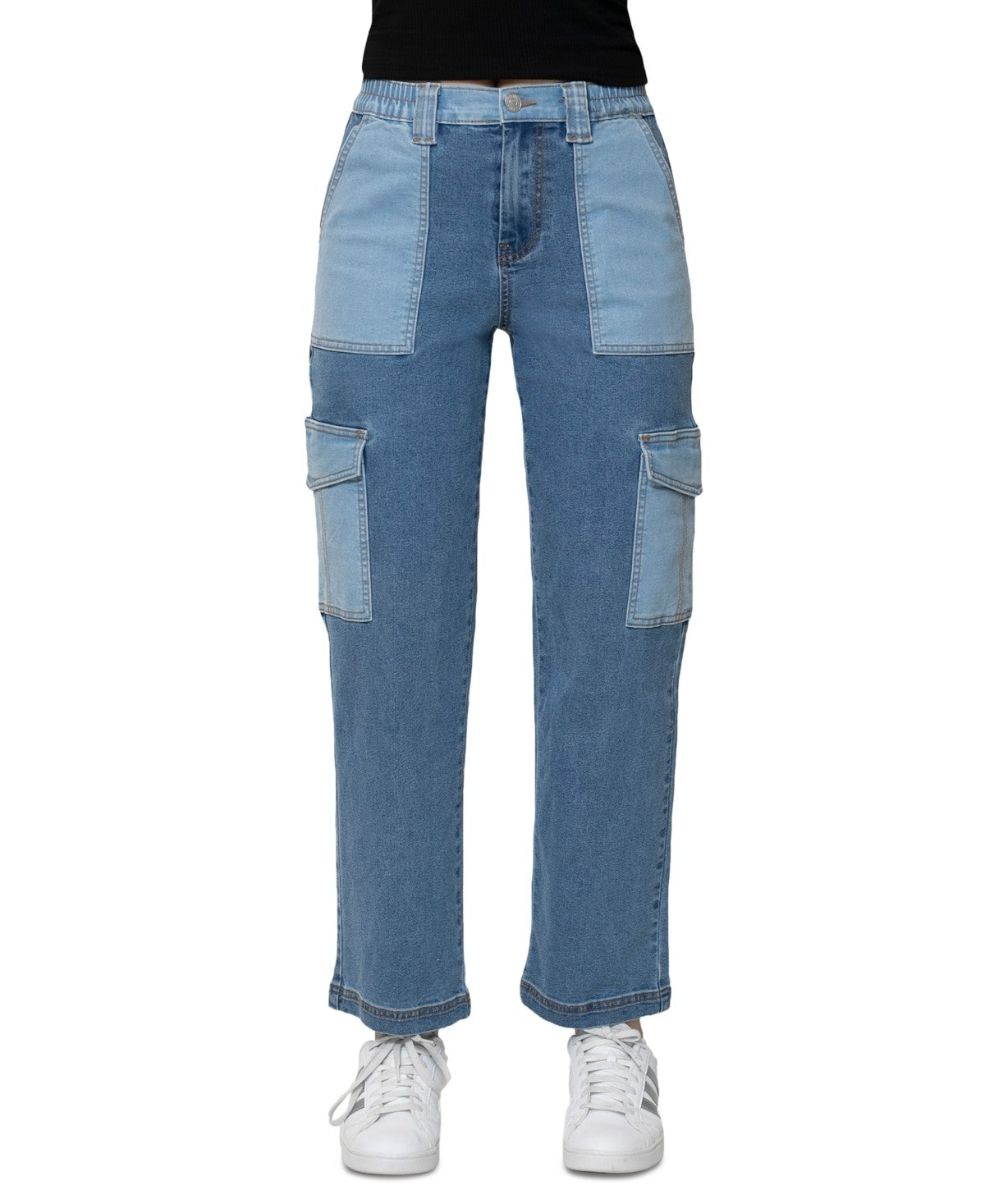 Almost Famous Size L Utility Color-Block Skater Jeans
